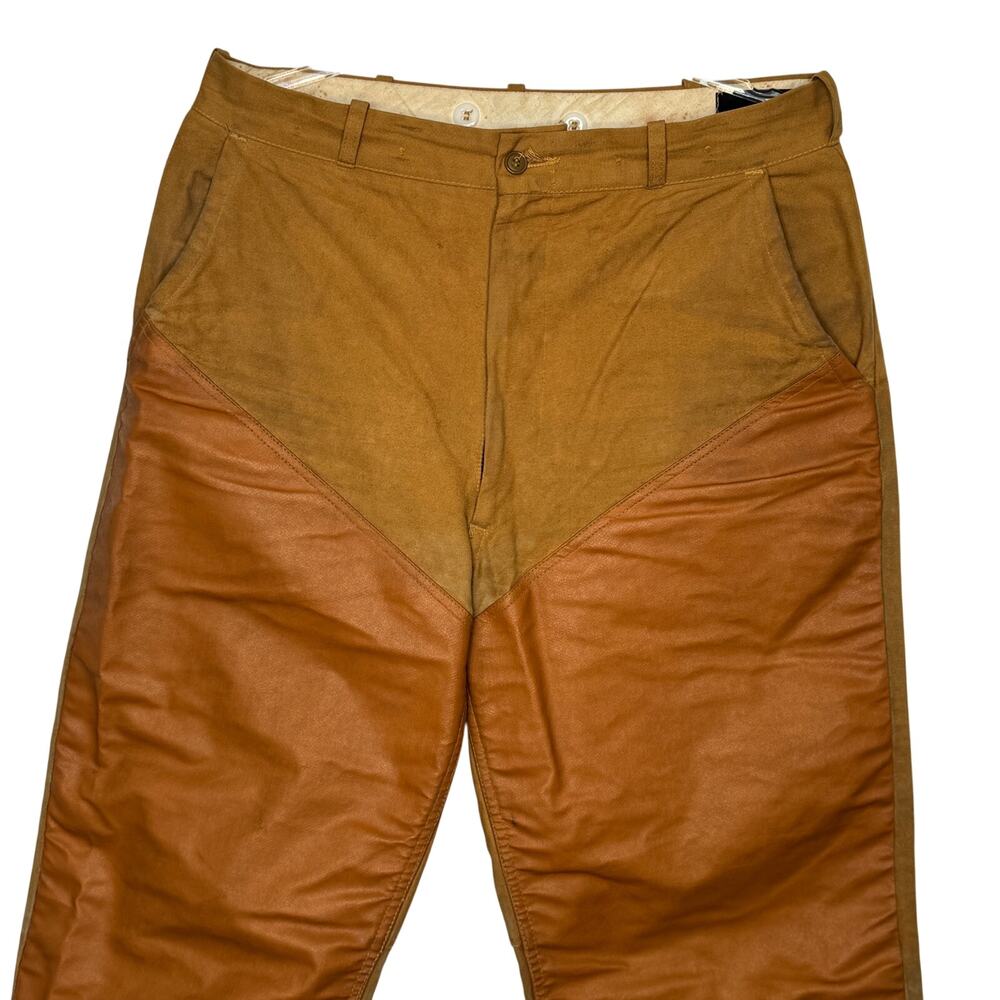 Vintage 1970s RedHead Hunting Brush Pants Reinforced Front Brown 32W